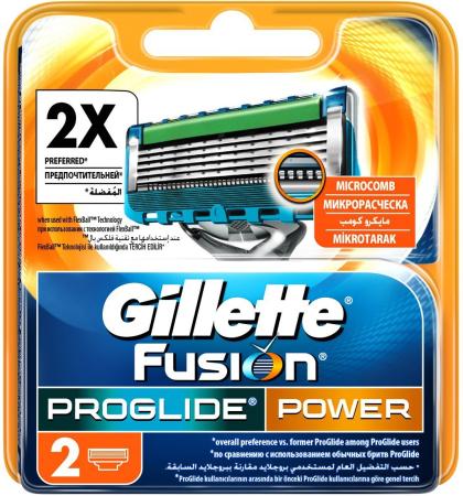 Сменная кассета Gillette Fusion ProGlide Power для бритв 2шт 81521959