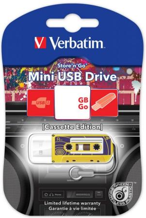 Флешка USB 16Gb Verbatim Mini Cassette Edition 49399 USB желтый