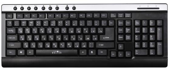 Клавиатура проводная Oklick 380M USB черный серый