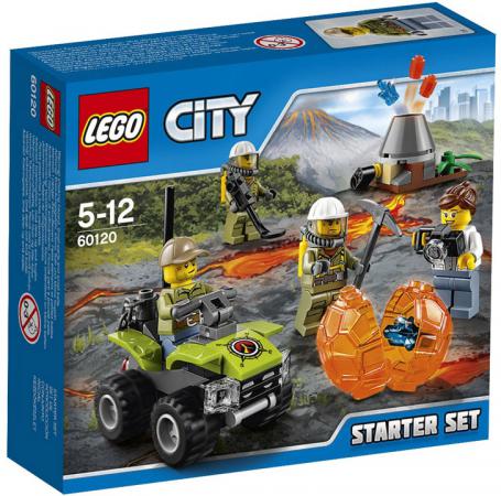Конструктор LEGO City "Набор для начинающих" - Исследователи Вулканов 83 элемента 60120