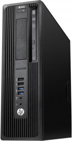 Системный блок HP Z240 SFF i7-6700 3.4GHz 8Gb 1Tb SSD 8Gb HDG530 DVD-RW Wi-Fi Win7 Win10 клавиатура мышь черный J9C14EA