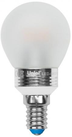 Лампа светодиодная шар Uniel 08010 E14 5W 4500K LED-G45P-5W/NW/E14/FR