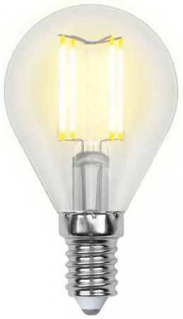 Лампа светодиодная шар Uniel Sky E14 6W 3000K LED-G45-6W/WW/E14/CL