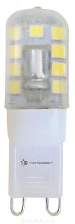 Лампа светодиодная G9 2,5W 3000K колба прозрачная LC-JCD-2.5/G9/830 L222