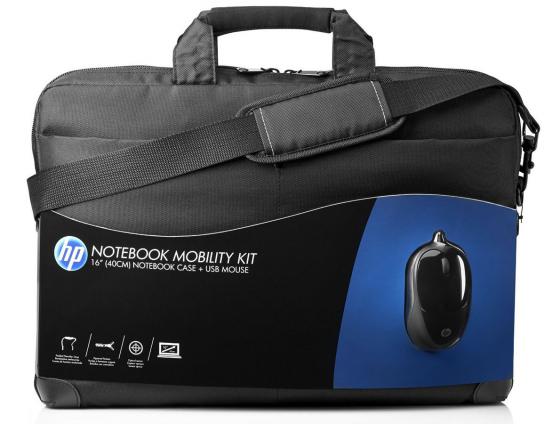 Сумка для ноутбука 15.6" HP Notebook Mobility H6L24AA полиэстер черный