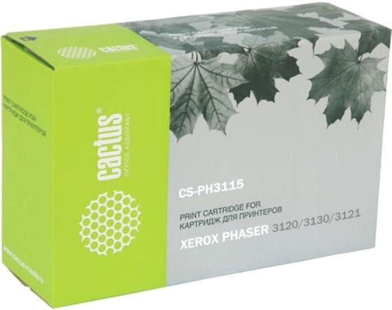 Картридж Cactus CS-PH3115 109R00725 для Xerox Ph3115/3120/3121/3130/3131/3132 черный 3000стр