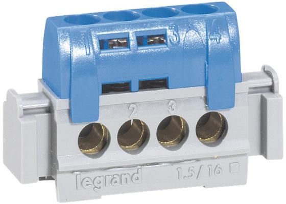 Клеммная колодка Legrand  4х1.5-16мм нейтраль 04840