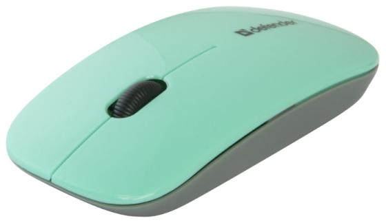 Мышь беспроводная DEFENDER NetSprinter MM-545 зелёный серый USB