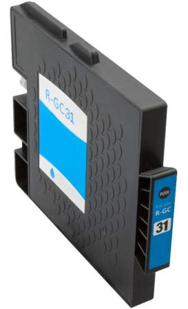 

Картридж Ricoh GC 31C 405689 для Aficio GX e2600/GX e3300N/GX e3350N/GX e5550N/GX e7700N голубой