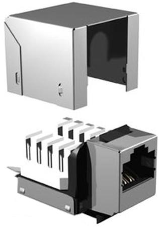 

Модуль информационный Brand-Rex FTP GPCJAKF012 Keystone RJ45 кат.5e черный