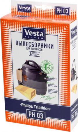 Комплект пылесборников Vesta PH 03 4шт + фильтр
