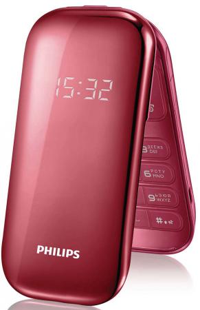 Мобильный телефон Philips E320 красный 2.6" Dual из ремонта