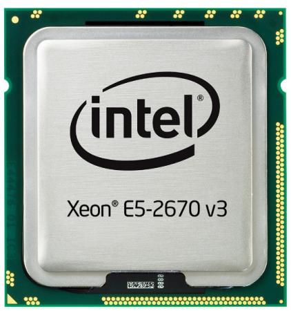 Процессор Dell Intel Xeon E5-2670v3 2.3GHz 30M 12C 120W 338-BGNM