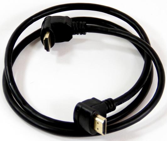 Кабель HDMI 1.0м VCOM Telecom v1.4 W/Ethernet/3D CG501D_A90_1M с угловыми коннекторами