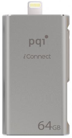 Флешка USB 64Gb PQI iConnect 6I01-064GR2001 серебристый