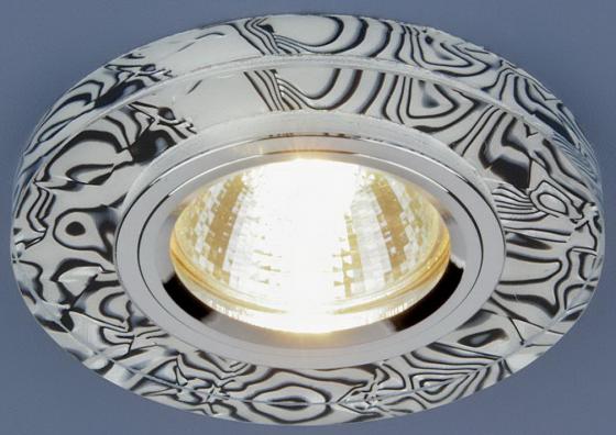 Встраиваемый светильник с двойной подсветкой Elektrostandard 8371 MR16 белый/черный 4690389060632