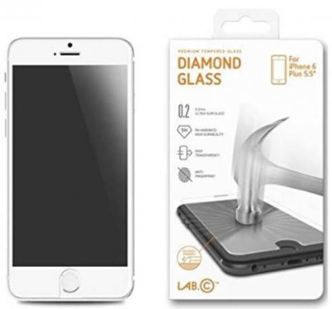 Защитное стекло LAB.C Diamond Glass для iPhone 6 Plus.