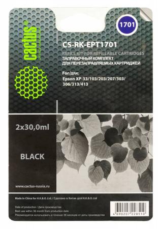 Заправка Cactus CS-RK-EPT1701 для Epson Home XP-33 черный 60мл