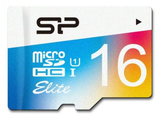 Карта памяти Micro SDHC 16GB Class 10 Silicon Power SP016GBSTHBU1V20SP + адаптер SD