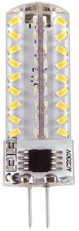 Лампа светодиодная G4 3W 3000K кукуруза прозрачная STD-JC-3W-220V-G4/WW-Silicon 7928