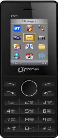 Мобильный телефон Micromax X502 черный 1.77" 24 Мб