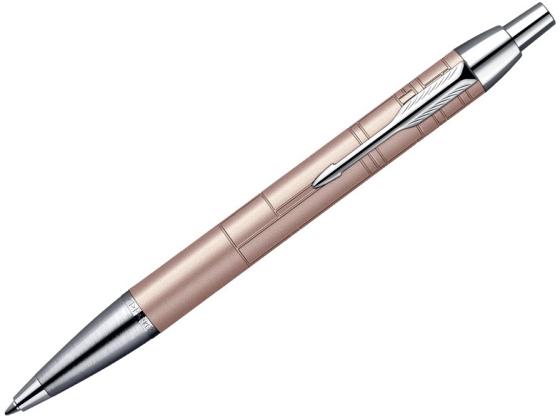 Шариковая ручка автоматическая Parker IM PREMIUM Metallic Pink синий стержень M S0949780