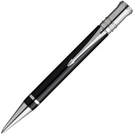 Шариковая ручка поворотная Parker DUOFOLD Black PT черный стержень M S0690650 PARKER-S0690650