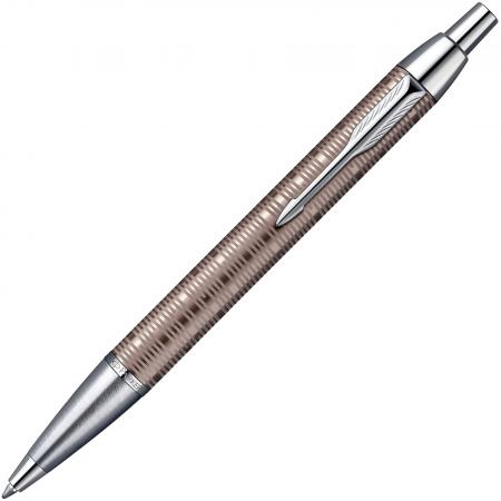 Шариковая ручка автоматическая Parker IM PREMIUM Brown Shadow синий стержень M S1906779
