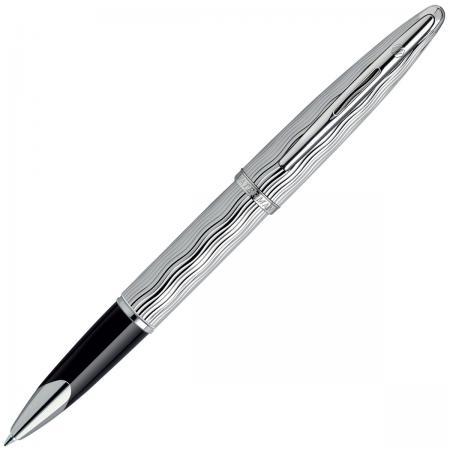 Ручка-роллер Waterman CARENE Essential Silver ST черный F WAT-S0909870 WAT-S0909870