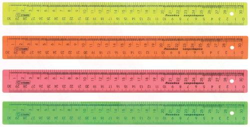 

Линейка СТАММ закройщика 30 см пластик ЛН71 в ассортименте