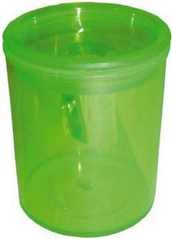Точилка Eisen 412.01.998 пластик зеленый с контейнером, прозрачная