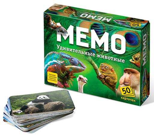 Настольная игра обучающая Бэмби "Мемо" - Удивительные животные 7207