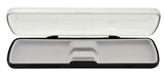 Футляр для  одной ручки, прямоугольный, с прозрачной крышкой, 165х36х21 мм, пластиковый BX-113