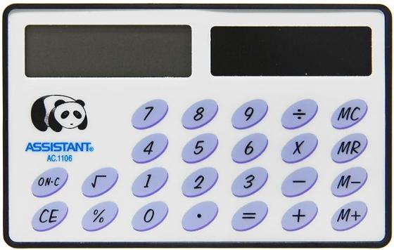 Калькулятор карманный Assistant AC-1106 8-разрядный  AC-1106