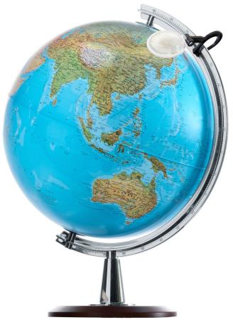 Глобус ATLANTIS КРЫМ НАШ с двойной картой, диаметр 40 см, новая карта, подсветка, лупа, деревянная подставка 0340ATL/new