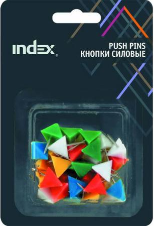 Кнопки силовые Index "Пирамида" 30 шт 21 мм разноцветный IPP2021