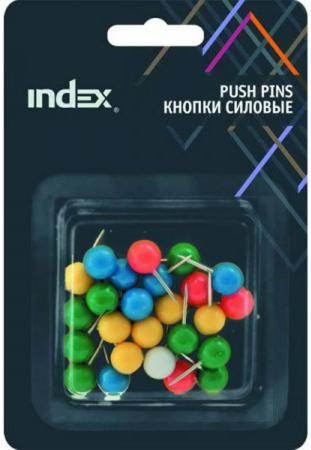 Кнопки силовые Index "Сфера" 25 шт 20 мм разноцветный ISPP2020