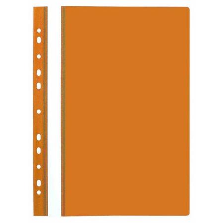 Папка-скоросшиватель, оранжевая, ф.А4, с европланкой, 130/180 мкр 319/06