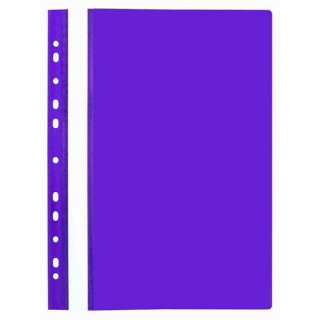 Папка-скоросшиватель, фиолетовая, ф.А4, с европланкой, 130/180 мкр 319/11