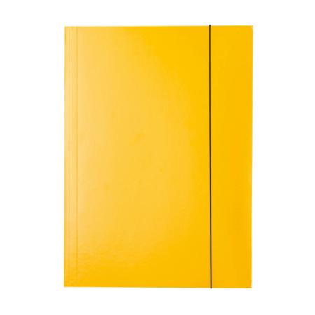 Папка на резинках ESSELTE, ф.А4, лакированный картон (400г/м2), желтый 13438