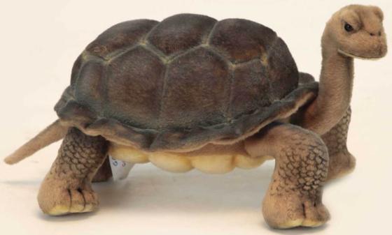 Мягкая игрушка черепаха Hansa Галапагосская черепаха 30 см коричневый искусственный мех 6461
