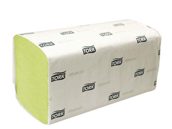 Полотенца бумажные TORK ADVANCED, сложение ZZ, H3, 2-сл., зеленые, 25х23см, 250 л.|1 290179/T