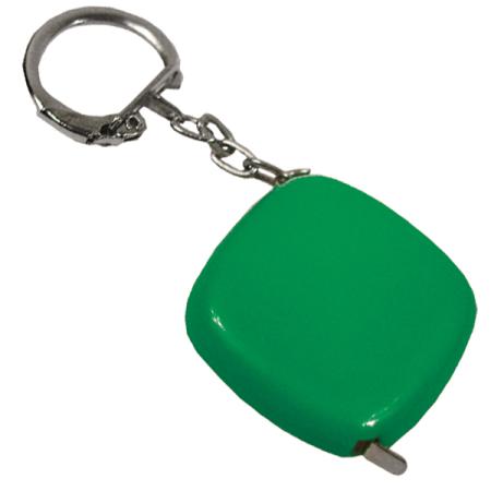 Брелок-рулетка, пластик, зеленый Lbr10472/З