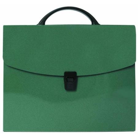 Папка-портфель без отделений, А4, зеленая IEF15/GN