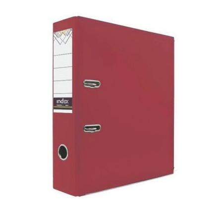 Папка-регистратор с покрытием PVC и металлической окантовкой, 80 мм, А4, красная IND 8/24 PVC NEW КР