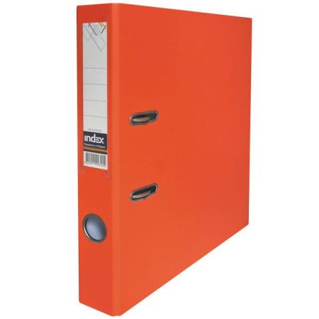 Папка-регистратор с покрытием PVC и металлической окантовкой, 50 мм, А4, оранжевая IND 5/50 PP NEW OR