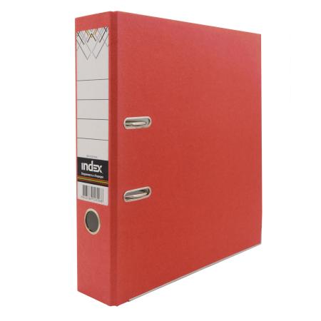 Папка-регистратор из цветного картона, 80 мм, А4, красная IND 8 ECO КР/24