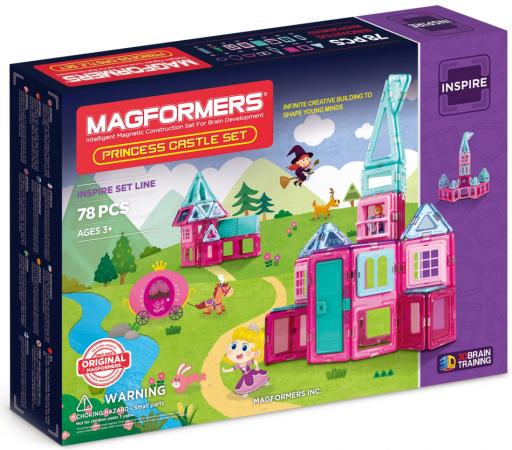 Магнитный конструктор Magformers Princess castle 78P Set 78 элементов 704004