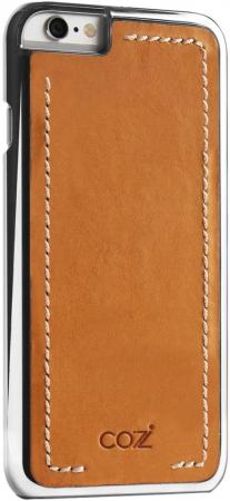 Чехол Cozistyle Leather Chrome Case для iPhone 6s серебристо-коричневый CLCC6018
