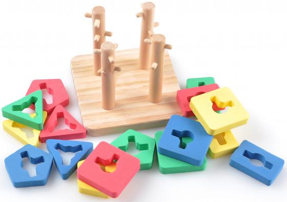 Логическая игрушка Мир деревянных игрушек Логическай квадрат малый Д105 в ассортименте